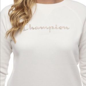 NWT Chalk White Champion Crew Neck Sweatshirt